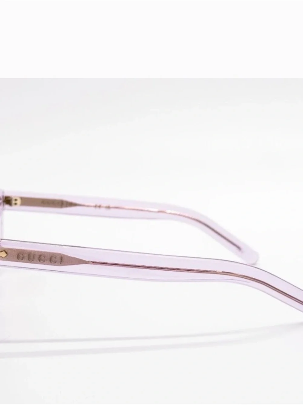 Gucci Lilac Cat-Eye Sunglasses with Brown Lenses